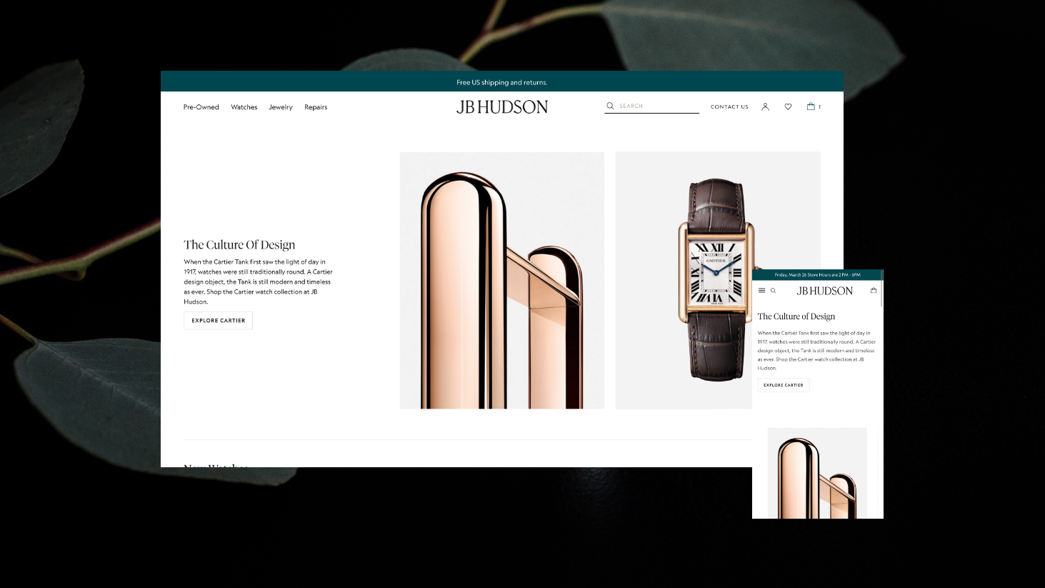 Website Design for JB Hudson 