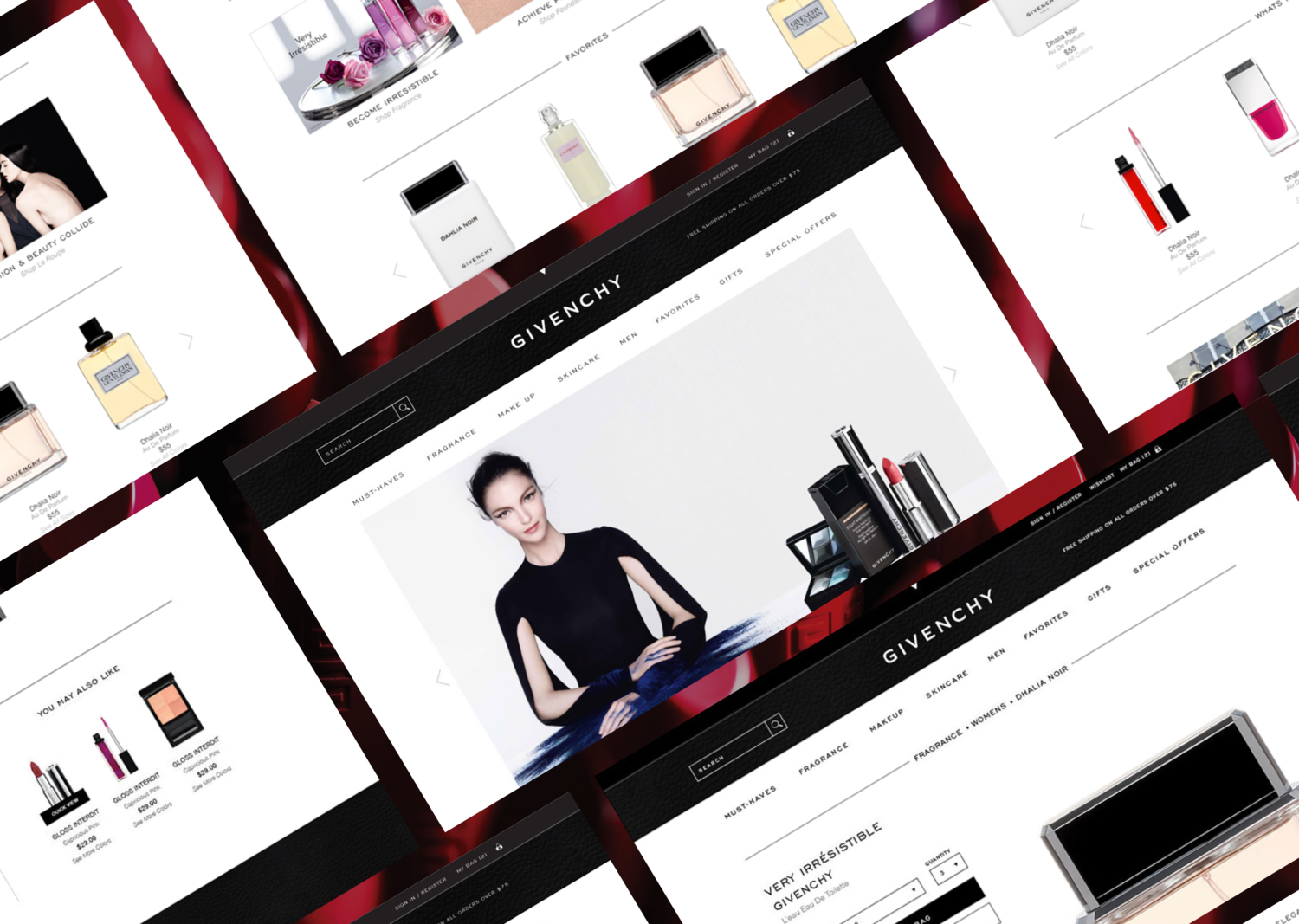 Givenchy Beauty web design